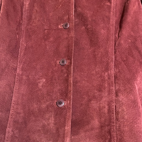 Kate Hill woman’s jacket outer shell 100% leather size 16 - Picture 6 of 14